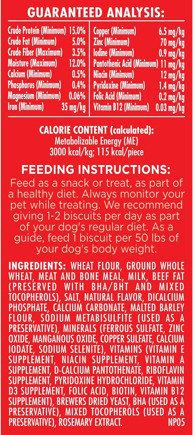 Milk-Bone Original Dog Treats Biscuits for Large Dogs (Packaging May Vary), 24 Ounces (Pack of 2)