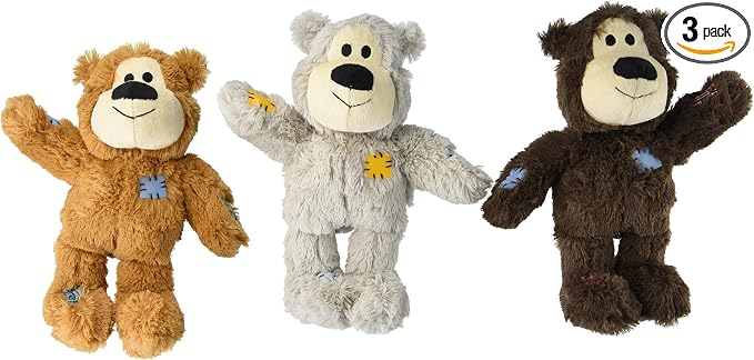Kong Medium/Large Wild Knot Bear for Medium and Large Sized Breed Dogs (Pack of 3)