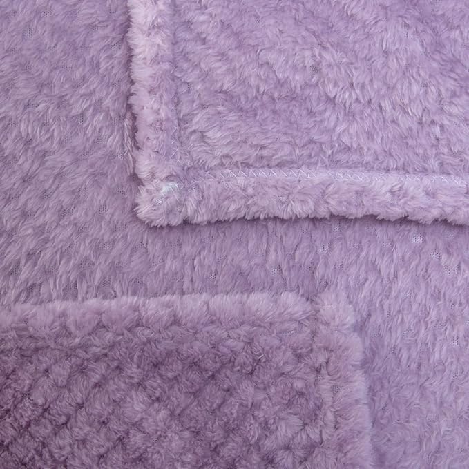 Pet Blanket for Dogs or Cats - Warm Soft Fuzzy Plush Fleece Throw for Puppy, Kitten, Small, Medium, Large Pets - Bed, Couch, Sofa, Travel (M/32" x 40", Iris)