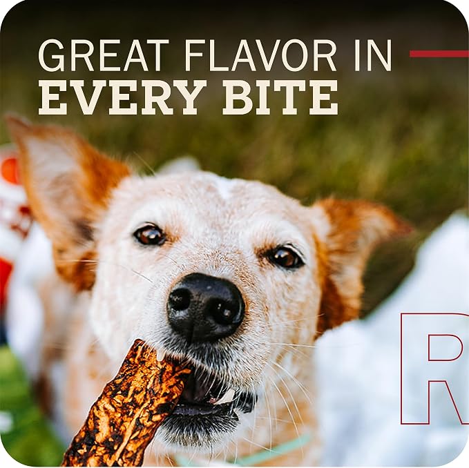 Redbarn Pet Products All-Natural Rawhide Bully Slices - Bully Stick Flavor - Premium Grain-Free Beef Hide Treats High Protein Low Fat for Chewers - 9 oz Bag