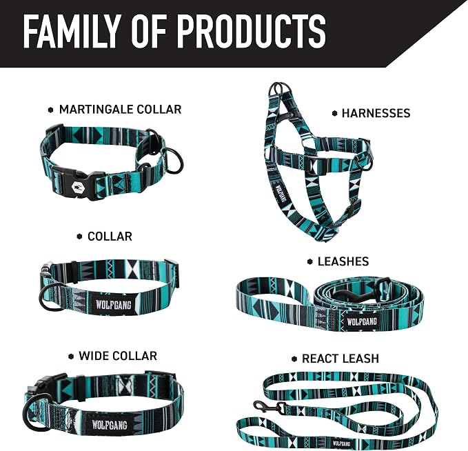 Wolfgang Heavy Duty Adjustable Dog Harness, Pull-Tested for Walking & Training, WesternSky Print, X-Large