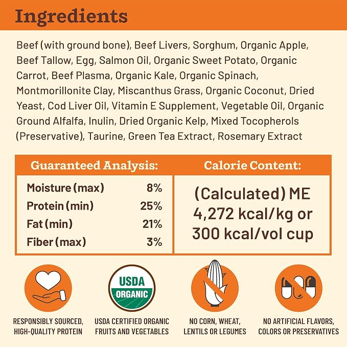 Primal Kibble in The Raw, Freeze Dried Dog Food, Beef, Scoop & Serve, Made with Raw Protein, Whole Ingredient Nutrition, Crafted in The USA, Dry Dog Food 1.5 lb Bag