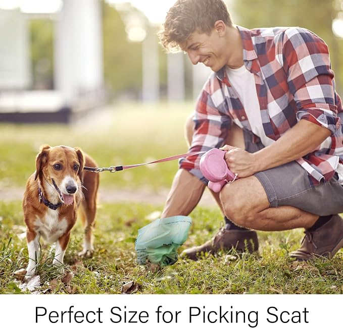 Home Compostable Dog Poop Bags, Plant-Based Dog Waste Bags-180 Count, Extra Thick & Leak Proof, Unscented Flat Bags, Eco-Friendly 9 x 13 Inches
