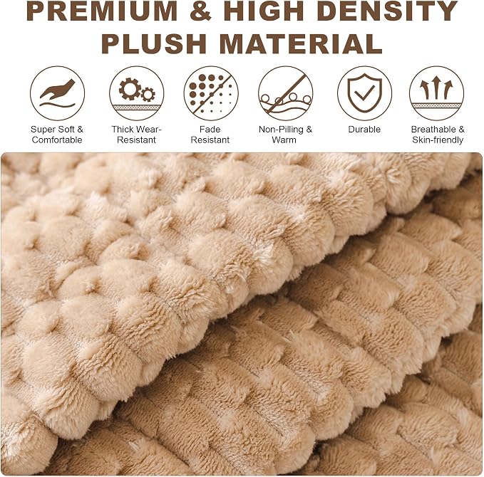 OTOB Couch Covers for Sofa Pet Friendly, Washable & Non Slip Fuzzy Dog Couch Cover Love Seat Sofa Slipcovers Cushion Mat, Cozy Soft All Seasons Plush Furniture Protector (Coffee, 27.6" x 59.1")