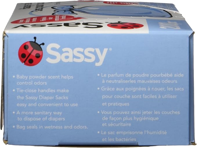 Sassy Baby Disposable Diaper Sacks, 200 Count, Packaging may vary (Pack of 3)