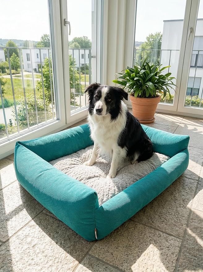 Dog Bed for Small Dogs - Bed for Medium Small Size Dogs Washable - Orthopedic, Calming & Warming Durable Pet Bed with Anti-Slip Bottom 25 Inches