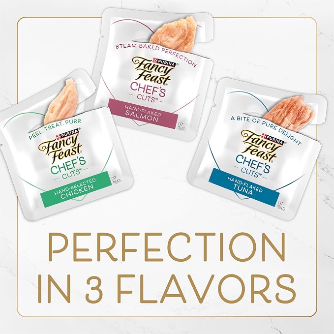 Purina Fancy Feast Natural Cat Treats, Purely Natural Hand-Selected Chicken - (Pack of 5) 10 ct. Pouches