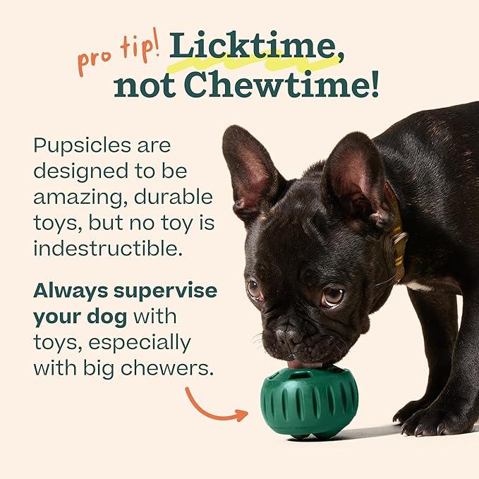 WOOF Party Pupsicle - Long-Lasting Interactive Dog Toys for Boredom - Low-Mess Design - Birthday Gifts for Dogs - Small Dog Toys - Party Pink