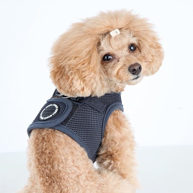 PUPPIA International Soft Vest Harness, Small, Grey