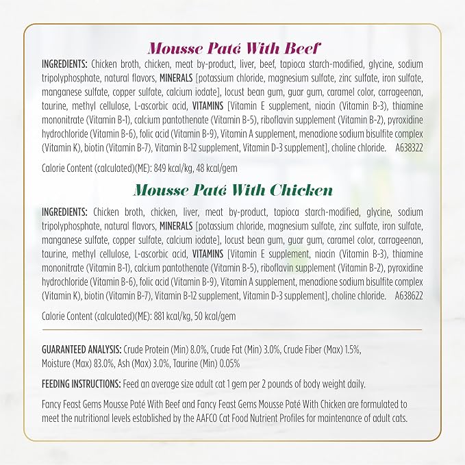 Fancy Feast Gems Pate Cat Food Mousse and a Halo of Savory Gravy Wet Cat Food Variety Pack - (Pack of 12) 4 oz. Boxes