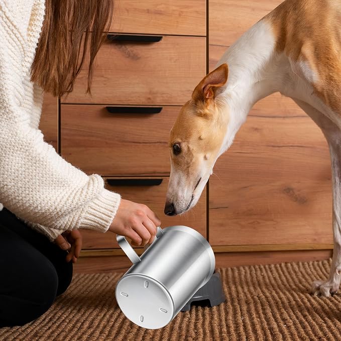 8 Cup Dog Food Scoop 304 Stainless Steel Dog Food Measuring Cups for Cat or Bird Pet Foods, Injection Molded and Dishwasher Safe (8 Cup)