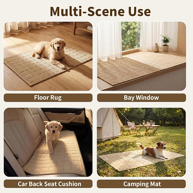 Velvet Couch Covers for Sectional Sofa Washable, Non-Slip L Shaped Sectional Couch Cover, Soft Pet Couch Covers for Sofas, Furniture Slipcovers for Single Sofa(1PC,35"x35",Light Brown)