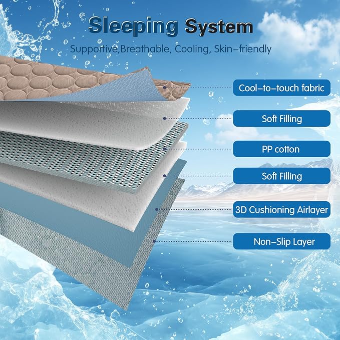 Cooling Mat for Dogs & Cats, Q-Max>0.4 Washable Cooling Pad for Small, Medium, Large & XL Pets, Portable Non-Slip Indoor & Outdoor Cooling Dog Bed Mat for Floor, Sofa, Car Seat, Crate, Kennel
