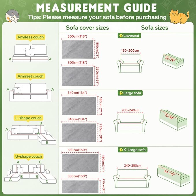 LOllON Velvet Couch Cover for Cats Dogs Kids - 100% Waterproof Cat Scratch Resistant Sofa Cover, Non-Slip Washable Furniture Protector,Ultra Soft Pet-Friendly Slipcover for 3-Seat Sofa 134"X71" Grey