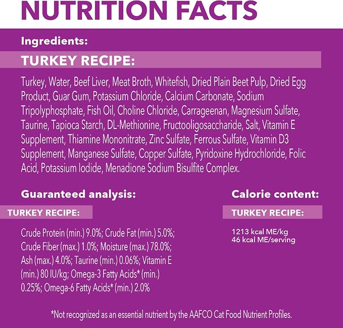 IAMS Perfect Portions Sensitive Digestion & Skin Wet Cat Food Pate, Adult Grain Free Pate, Turkey Recipes, (24) 2.6 oz. Twin-Pack Trays
