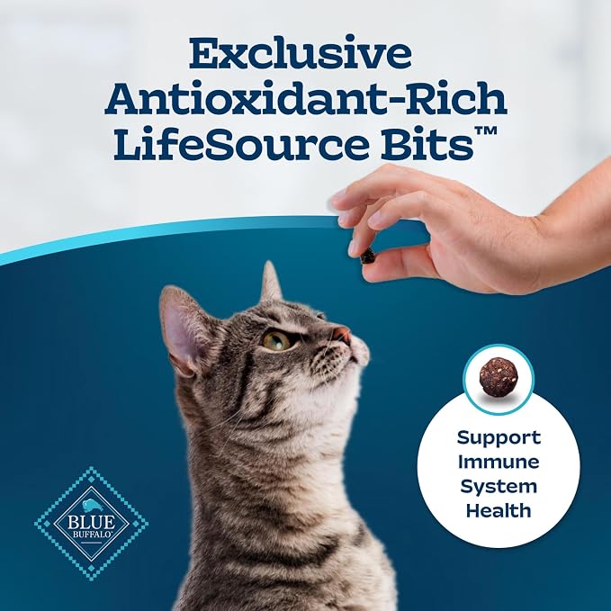 Blue Buffalo Tastefuls Weight & Hairball Control Natural Dry Food for Adult Cats, 3-lb. Resealable Bag