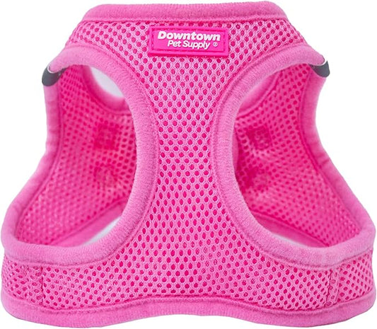 Downtown Pet Supply Step in Dog Harness No Pull, XX-Large, Pink - Adjustable Harness with Padded Mesh Fabric and Reflective Trim - Buckle Strap Harness for Dogs