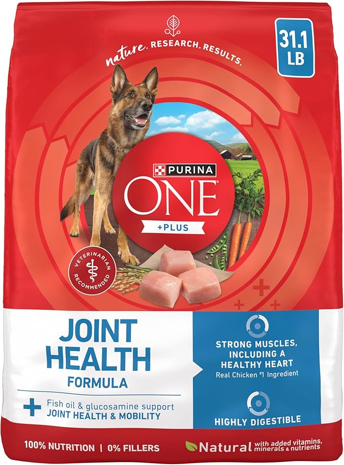 Purina ONE Plus Joint Health Formula Natural With Added Vitamins, Minerals and Nutrients Dry Dog Food - 31.1 lb. Bag