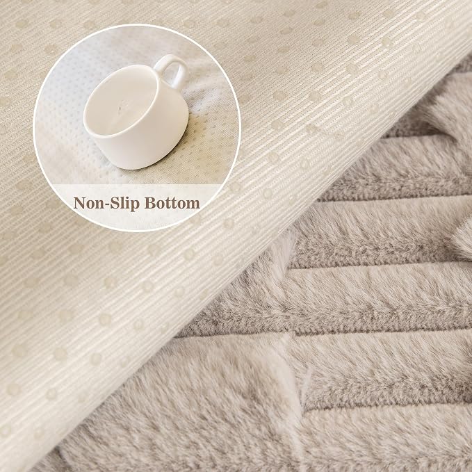 MYSKY HOME 100% Waterproof Couch Cover for Dogs, Plush Pet Couch Covers for Sofa Washable, Couch Covers for 3 Cushion Sofa Pet Friendly, Non-Slip Durable Sofa Cover Slipcover Protector, Khaki, 35"x71"