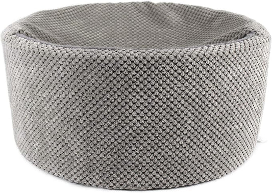 Winsterch Large Cat Bed - Soft, Enclosed & Washable cat Cave Bed for Indoor/Outdoor Cats & Kittens with Anti-Slip Bottom,Calming, Covered Cave Bed (Gray,17.8 x 17.8 x 7.84 in)