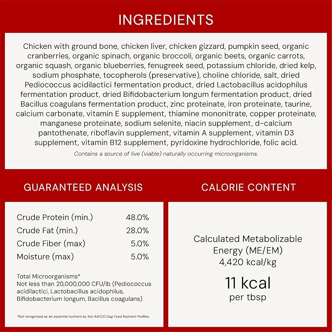 Stella & Chewy's Freeze-Dried Raw Marie's Magical Dinner Dust - Premium Chicken Dog Food Topper with Organic Fruits & Vegetables - Perfect for Picky Eaters - 7oz