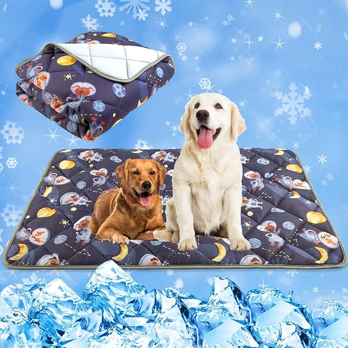 Paw Legend Cool Dog Mat for Dogs & Cats - Summertime Pet Cooling Mat & Blanket, Washable Fabric, X-Large