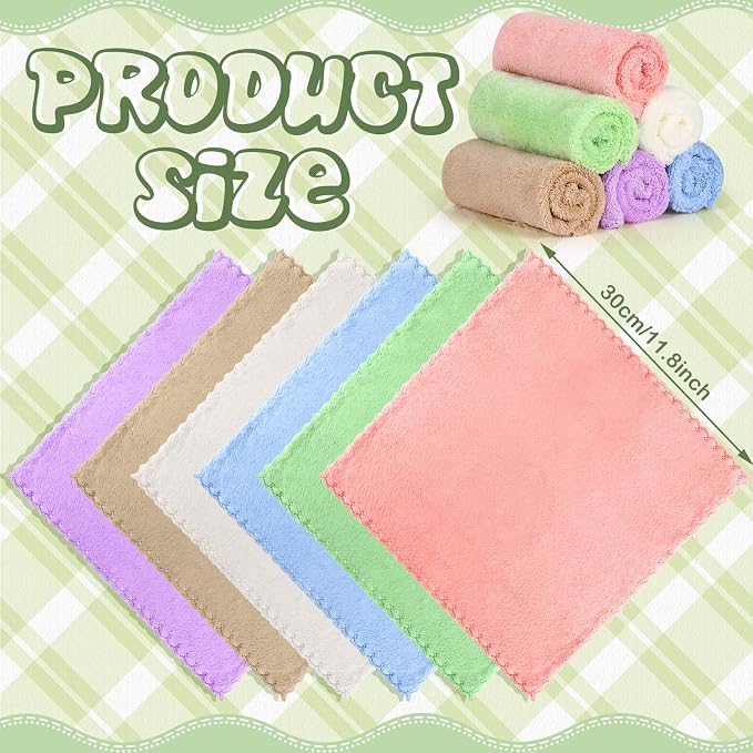 24 Pcs 24 Pcs Guinea Pig Fleece Bedding Blankets Bulk Washable Small Animal Fleece Cage Liners Pet Wash Cloth Sleeping Mat Cover for Hamster Chinchilla Rabbit Hedgehog (12 x 12 Inch,Multicolor)