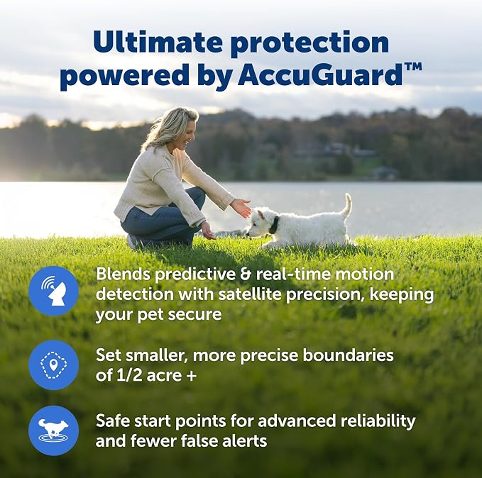 PetSafe Guardian GPS 2.0 Dog Fence + Tracking Wireless Dog Fence with Reliable Dual Frequency GPS Tracking Smaller Collar for All Breeds 10 lbs and Above Subscription Required
