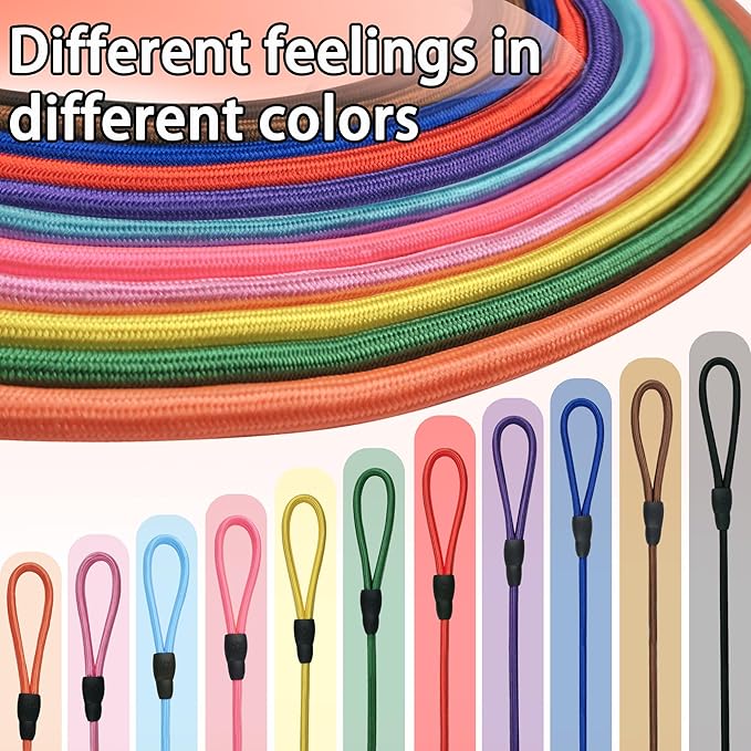FOVRLZSE Nylon Dog Leash 11-Pack (11 Assorted Colors), 4.6FT for Small to Medium Dogs, 10mm Braided Nylon with TPU Non-Slip Buckle, Daily Walking & Puppy Training