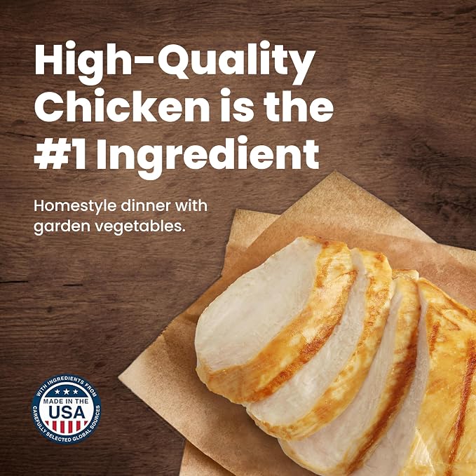 Blue Buffalo Homestyle Recipe Healthy Weight Chicken Dinner with Garden Vegetables Paté Natural Wet Dog Food, Made with Natural Ingredients, Vitamins & Minerals, 12.5-oz. Can (12 Count)