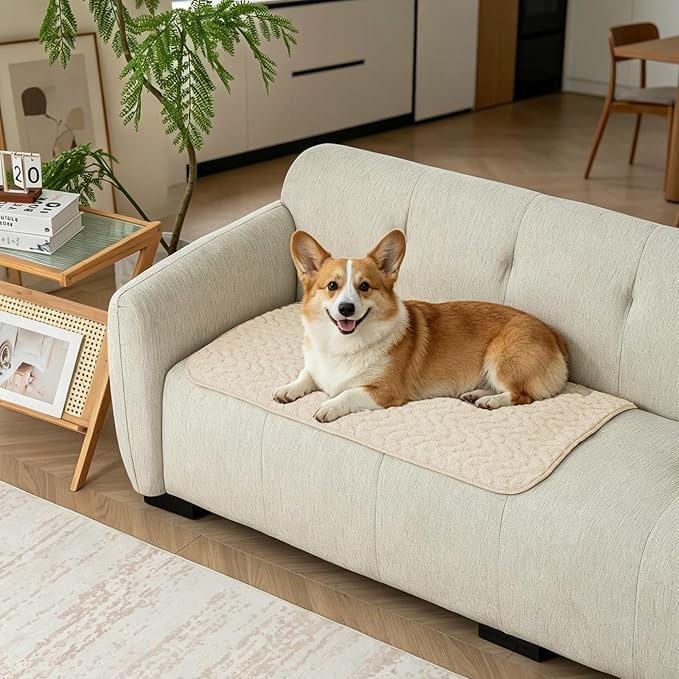 Waterproof Dog Blanket Reversible, Leakproof Pet Blanket for Large Dogs, Soft Furniture Sofa Couch Cover Protector Washable, Fleece Cat Throw Bed, Reversible Washable Soft Plush