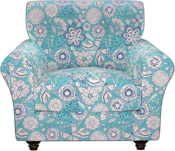 Stretch Couch Covers, Floral Printed Sofa Covers,2 Piece Armchair Slipcover with Separate Sect Cover,Washable Sofa Slipcover, Pet Friendly Furniture Protector Fit for Home (Armchair,Flower Shadow)