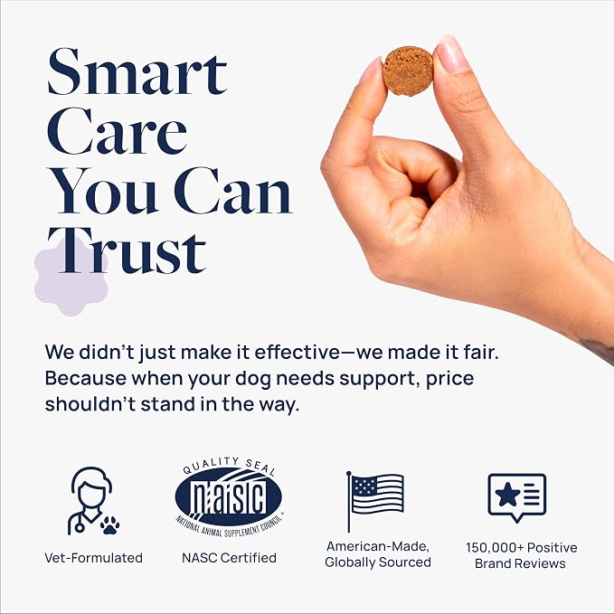 Veterinary Formula Pet Calm 120ct – Vet-Formulated Calming Chews for Dogs with L-Theanine, L-Tryptophan for Behavior Support, Relaxation Treats, Puppy Chews for Stressful Situations, Dog Calming Aid