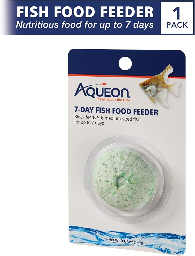 Aqueon 7 Day Vacation Feeder Slow- Release Fish Food for Tropical Fish - 4 Pack