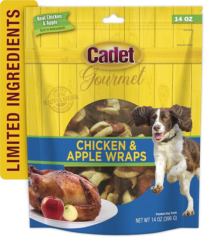 Cadet Gourmet 14 Oz. Chicken & Apple Wrapped Dog Treats - 1 Each