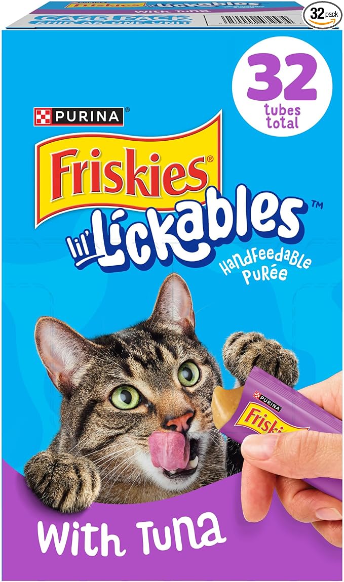 Purina Friskies Lil’ Lickables with Tuna Lickable Cat Treats - 16 oz (Pack of 32)