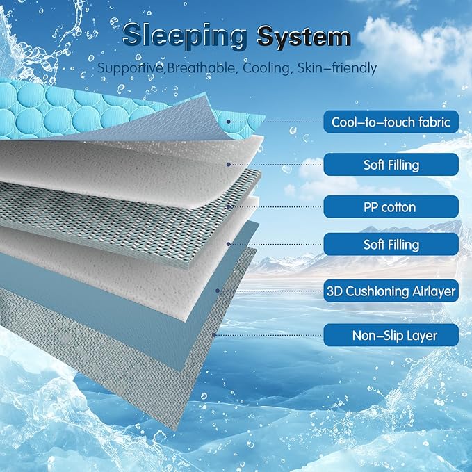 Cooling Mat for Dogs & Cats, Q-Max>0.4 Washable Cooling Pad for Small, Medium, Large & XL Pets, Portable Non-Slip Indoor & Outdoor Cooling Dog Bed Mat for Floor, Sofa, Car Seat, Crate, Kennel