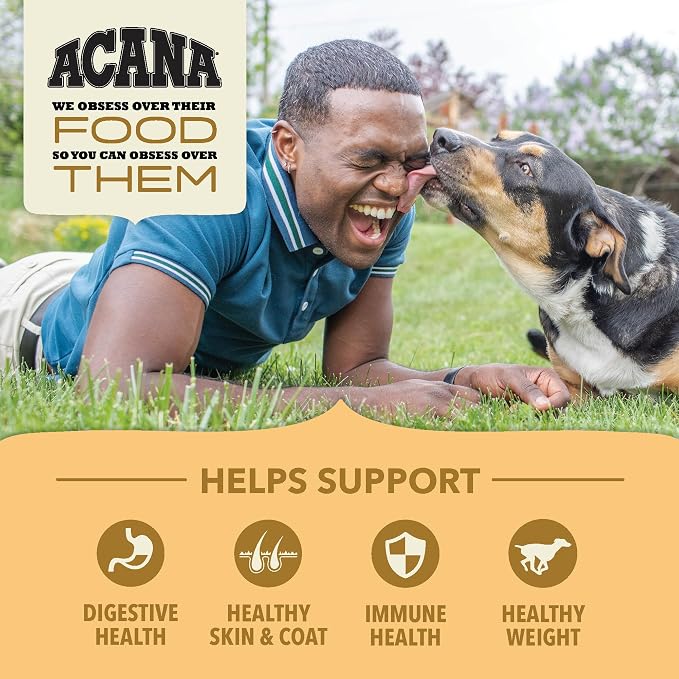 ACANA Wholesome Grains Dry Dog Food Free-Run Poultry & Grains Recipe with Cage-Free Eggs 22.5lb Bag