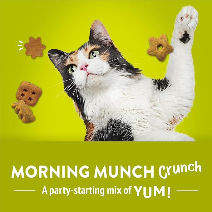 Friskies Purina Party Mix Morning Munch Crunch Egg, Bacon and Cheese Flavors Cat Treats - 20 oz Canister
