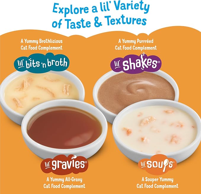 Friskies Purina Natural,Grain Free Lickable Cat Treats Lil’ Soups with Tuna in Chicken Broth - 1.2 oz. Cups,(Pack of 16)