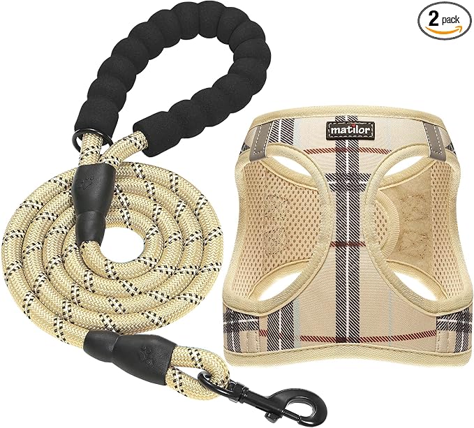 Dog Harness Step-in Breathable Puppy Cat Dog Vest Harnesses for Small Medium Dogs