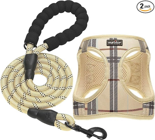 Dog Harness Step-in Breathable Puppy Cat Dog Vest Harnesses for Small Medium Dogs
