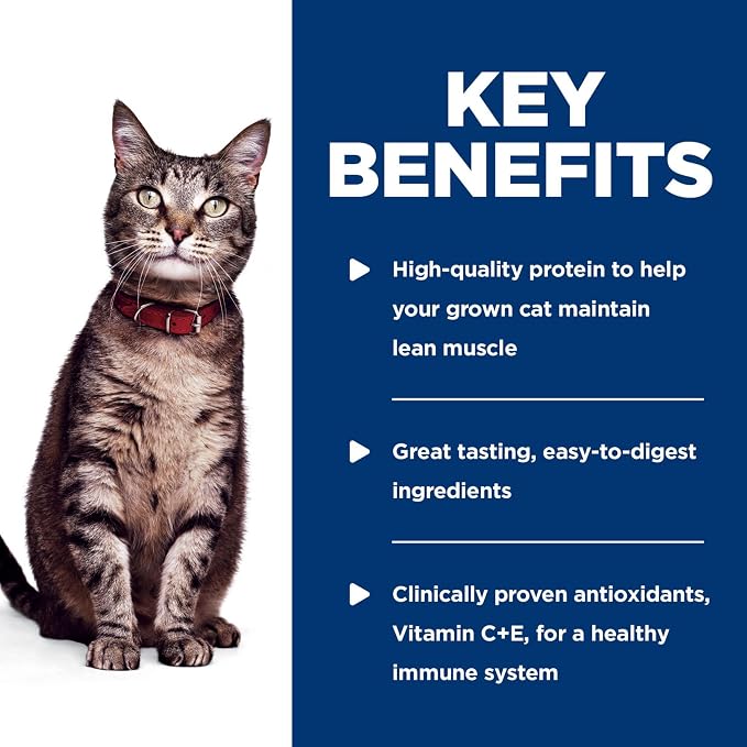 Hill's Science Diet Adult 1-6 Wet Cat Food, Ocean Fish, 2.8 oz. Pouches, 24-Pack