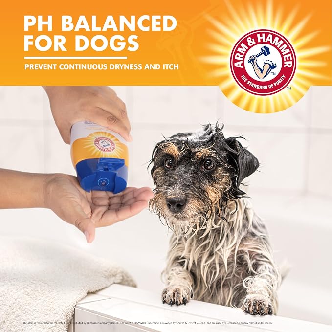 Arm & Hammer for Pets Shed Control Dog Shampoo, Juicy Guava Scent, De-Shedding, Omega-3 Vitamin E, pH Balanced, Sodium Lauryl Sulfate Free, 20 Fl Oz, 6 Pack