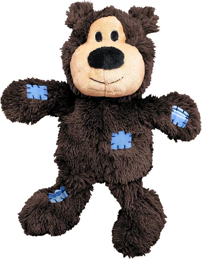 KONG Wild Knots Bears - Durable Dog Toys with Internal Knotted Ropes and Minimal Stuffing for Less Mess (Assorted Colors) (X Large (2 Pack))