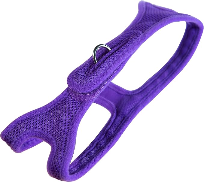 Velpro Mesh Pet Shoulder Harness Collar, 19"-20", Purple