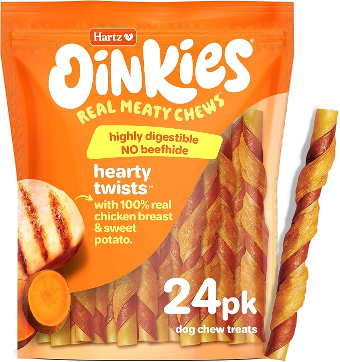 Oinkies Chickentastic Hearty Twists, 24 Count