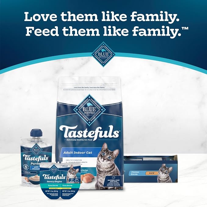 Blue Buffalo Tastefuls Chicken Paté Wet Cat Food for Adult Cats, Real Chicken First, Made with Natural Ingredients Enhanced with Vitamins, Minerals & Other Nutrients, 3-oz. Cans (24 Count)