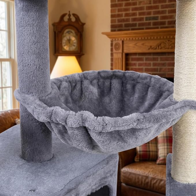 YOUPET CAT Tree (Gray, 34.4")