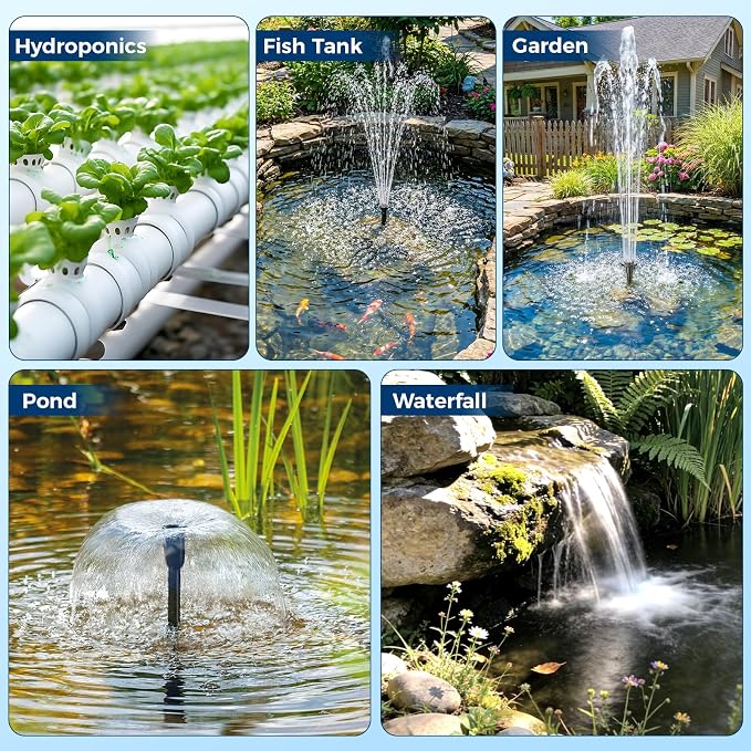 NFESOLAR 30W Solar Pond Filter Kit with Fountain Pump, 210 GPH Solar Pond Pump & Outdoor Filter Box, Submersible Water Pump with 16.4FT Cable & 6.6FT Tubing for Koi Pond, Fish Tank, Garden Fountain